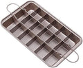Brownie Pan With Dividers - Non-Stick All Edges Baking Tray, 18