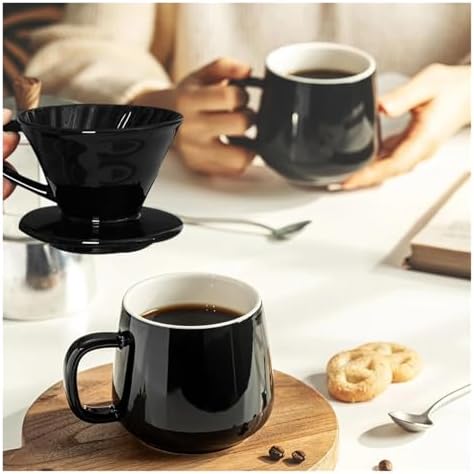 Ceramic Coffee Dripper Spiral Style Reusable Pour Over Maker With