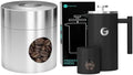 Coffee Gator 34 Oz French Press and 4oz Mini Canister