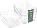 Tiawudi 2 Pack Plastic Storage Bins, Extra Large Pantry Organizer, 13.5" x 10" Clear Storage Containers and Organizer Bins, Multi-Use Bins for Home, Kitchen, Closet and Cabinet