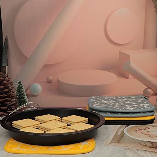 Kitchen Pot Holder Set, 8 Piece, with Pan Handle Holders