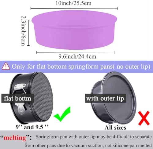Silicone Springform Pan Protector, Cheesecake Water Bath Protector