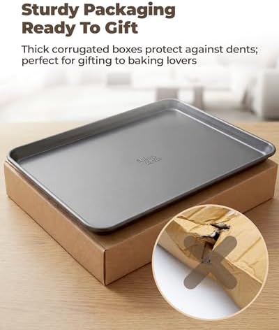 Bake Choice 2 Pack 18x13In Half Sheet Pans With 100Pcs Parchment