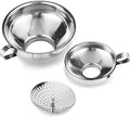 Delove Canning Funnel with Strainer for Wide and Regular Mason Jars