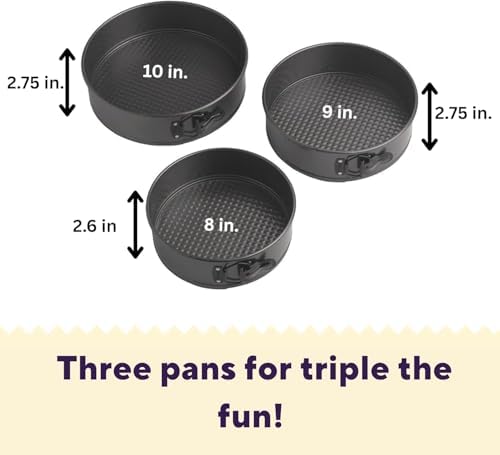 Wilton Gold Non-Stick Springform Pan Set, Made Without PFAS