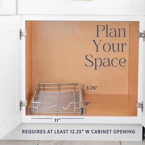 HOLDN’ STORAGE Pull Out Cabinet Organizer, Heavy Duty-w/Lifetime