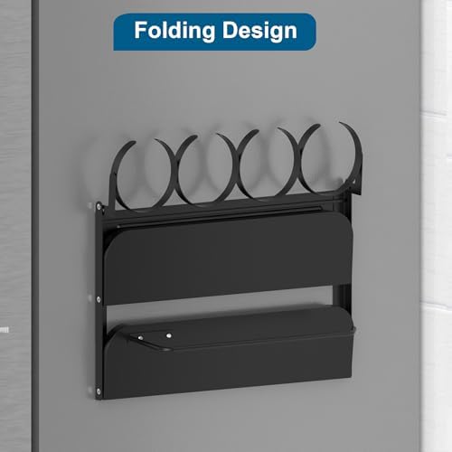 Magnetic Spice Rack,4-Slot Stanley Cup Water Bottle Holder with Paper