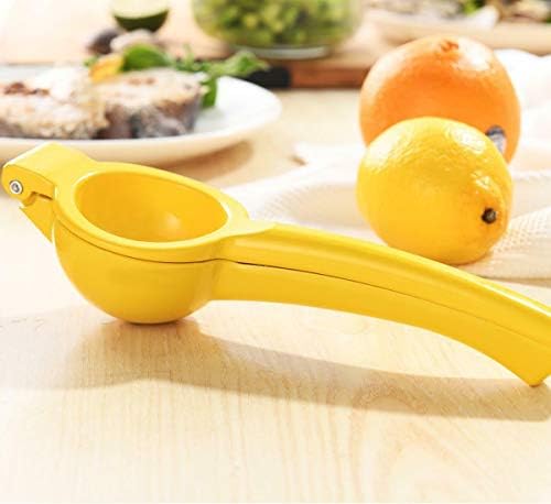 Y-ME Manual Lemon Squeezer, Yellow Metal Citrus Juicer