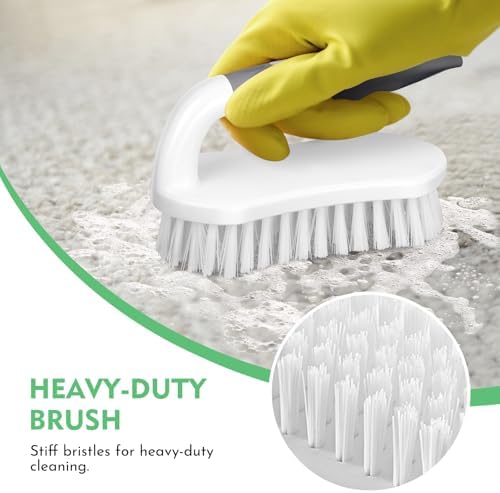 SetSail Heavy-Duty Stiff Bristle Scrub Brushes, 4-Pack