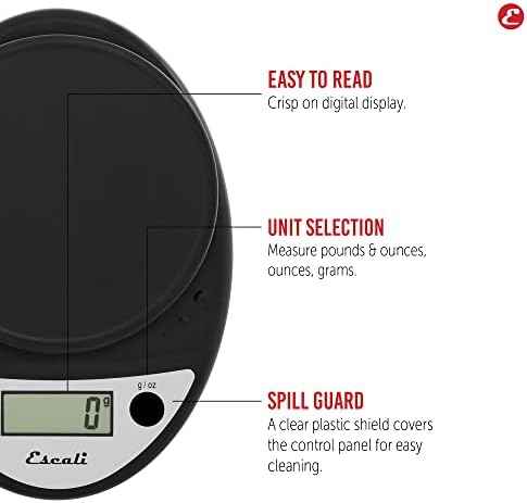 Escali Primo Digital Food Scale Multi-Functional Kitchen Scale and