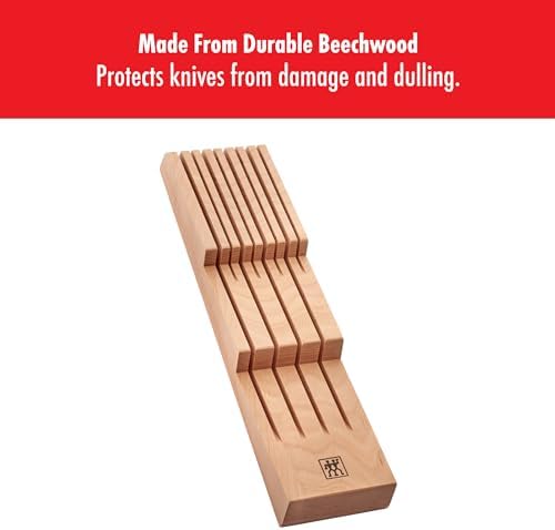 Zwilling 8-Slot In-Drawer Knife Block, Beechwood