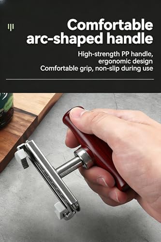 Cap Crack Jar Opener, Adjustable Multi-Lid Can Opener for Weak Hands