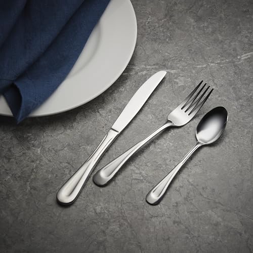 Oneida Satin Sand Dune Dinner Forks Silverware Set for 4, Flatware
