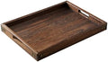 Wood Serving Tray with Handles,Farmhouse Wooden Tray for