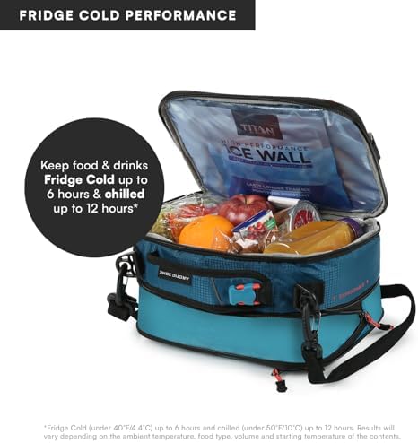 Titan by Arctic Zone Expandable Lunch Box, 2 Ice Packs, Leak Proof