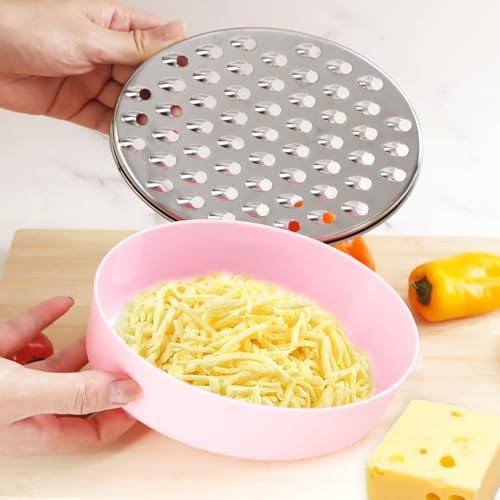 Cheese Grater Citrus Lemon Zester with Food Storage Container & Lid