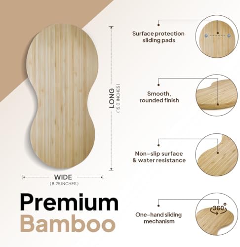 Ibyx Bamboo Mixer Slider for Cuisinart 5.5 Qt Stand Mixer