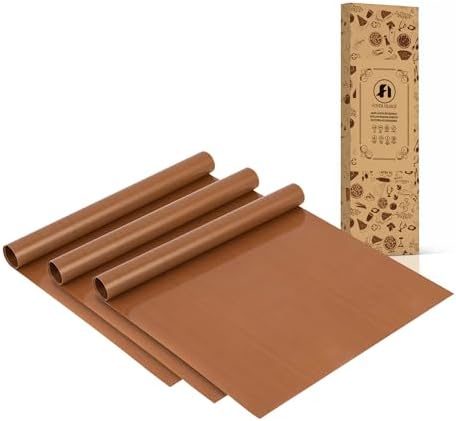 3Pcs Reusable Teflon Parchment Paper Baking Sheets, 12x16 inch Baking
