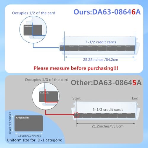 DA63-08646A Refrigerator Door Shelf Bin for Samsung Refrigerator