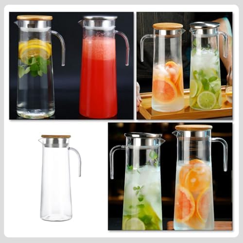 Acrylic Ice Water Pitcher 1.2l with Lid for Serving
