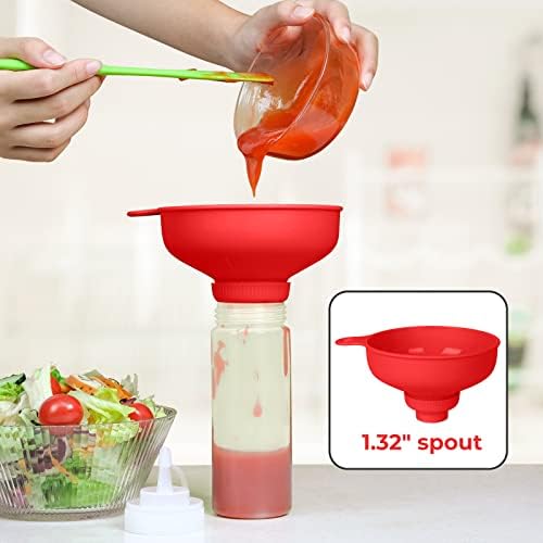 Wide Mouth Kitchen Funnel, Food Grade Plastic Cooking Canning Funnel