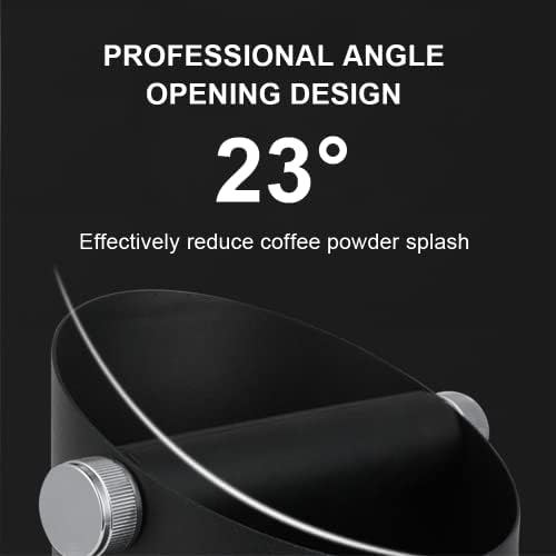 Espresso Knock Box, Large Capacity & Non-Slip Base Coffee Knock Box