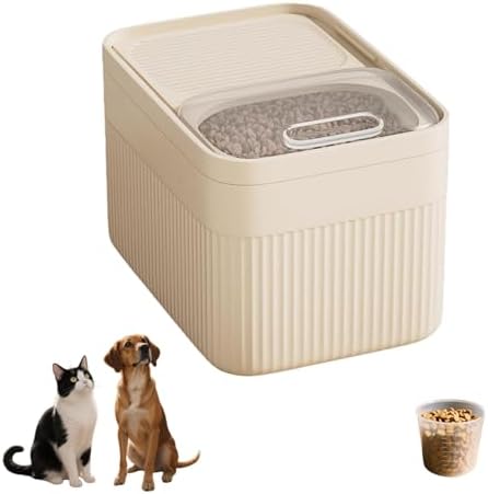 High-Capacity Pet Food Container Airtight with Cup, Dog Food Storage