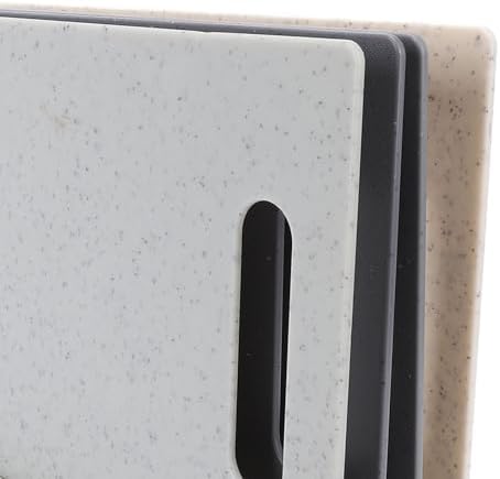 Color Coded Cutting Board Set, Large Graphite, Food Grade Plastic