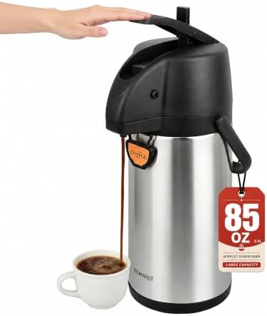 Airpot Coffee Dispenser Thermal with Pump,2.5L/85 Oz Insulated