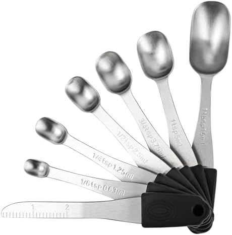 Magnetic Measuring Cups and Spoons Set 14, Stainless Steel Measuring