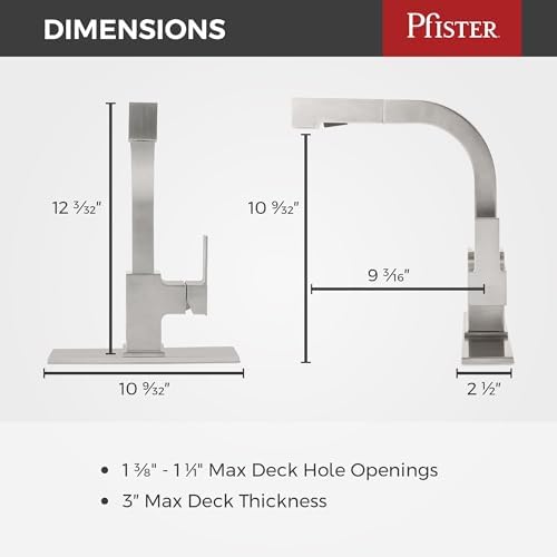 Pfister LG534LPMS Arkitek Pull-Out Kitchen Faucet