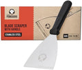Chef Pomodoro Stainless Steel Bench Scraper, Pizza Dough Cutter