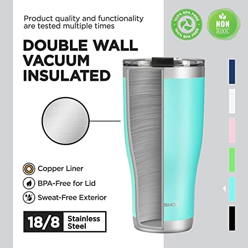 HAUSHOF 30 oz Tumbler, Stainless Steel Vacuum Insulated Coffee Tumbler