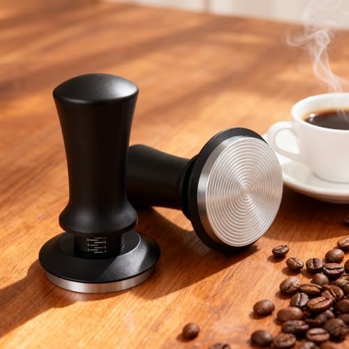 LeLehome 51mm Espresso Tamper Set, Calibrated Spring-Loaded Coffee