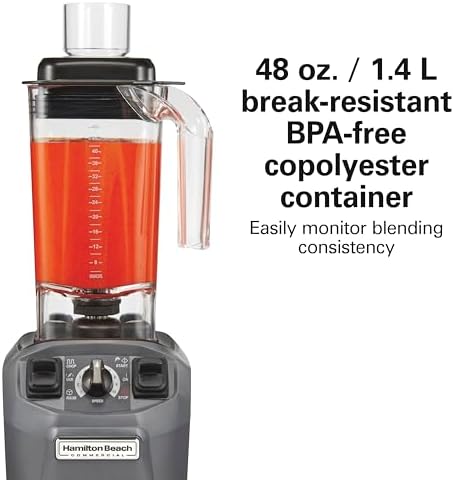 Hamilton Beach Commercial HBF510 Culinary Food Blender, 48 Ounce
