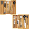 Lifewit Utensil Organizer for Kitchen Drawer Utensil Drawer Organizer
