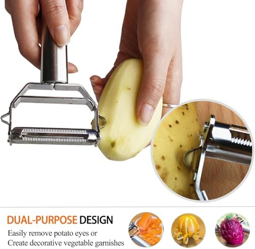 Sunkuka Potato Apple Vegetable Peeler Julienne Peeler for Kitchen