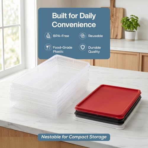 SIGNORA WARE 4.5L Plastic Containers with Lids, Set of 2