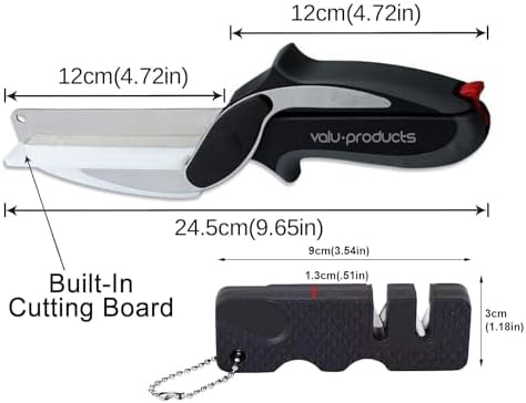 Vegetable Slicer Cutter, Smart Cutting Board and Knife Set