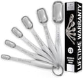 Zulay Measuring Spoons Set - 6 Piece Stainless Steel Measuring Spoons