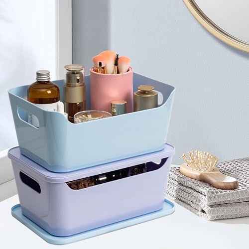 Tiawudi 12-Pack 4.5L Storage Bins with Lids