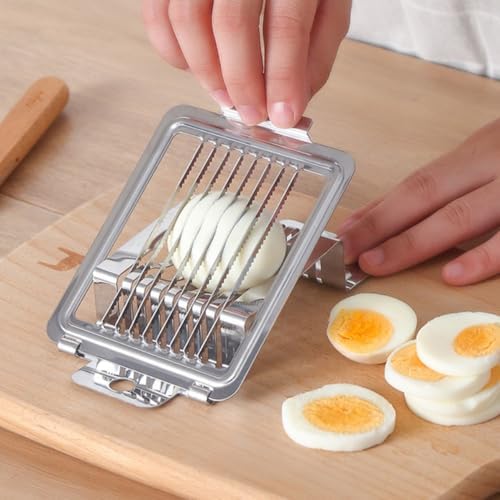 Stainless Steel Egg Slicer with 8 Wires for Tomato Slices