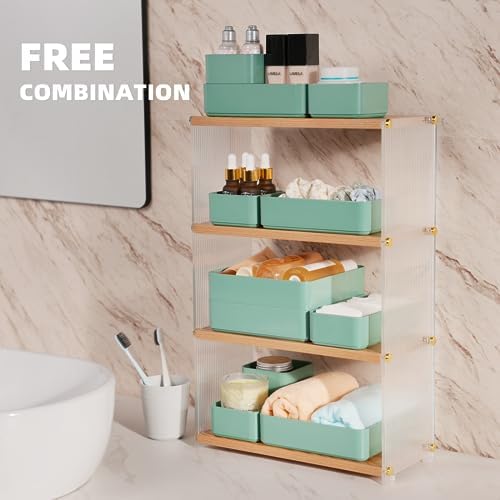 CHANCETSUI 11-Piece Stackable Drawer Organizer Set, Multi-size Desk