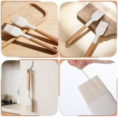 Silicone Basting Pastry Brushes, 2 Pcs Heat Resistant Pastry Brush