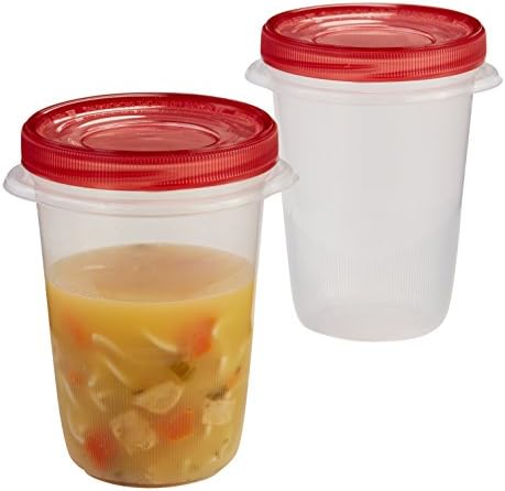 Rubbermaid TakeAlongs Twist & Seal Food Storage Containers, Tint