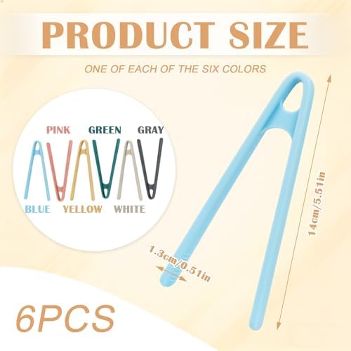 Silicone Mini Tongs, 6-Piece, 5.5-Inch