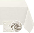 H.VERSAILTEX Linen Textured Tablecloth 60 x 84 Waterproof Decorative