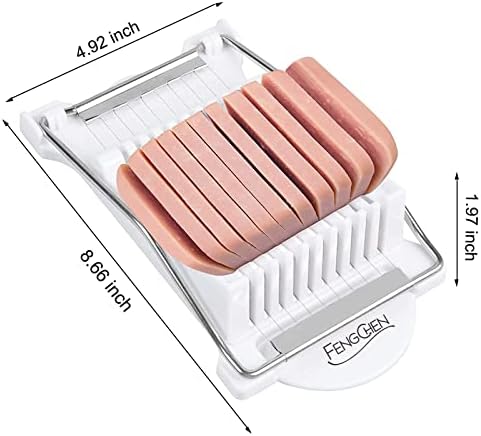 FENGCHEN Spam Slicer, Easy Luncheon Meat Cutter with Stainless Wires
