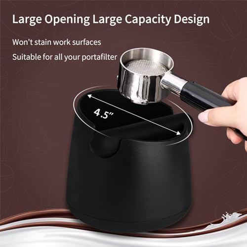 IAOSEN Knock Box Large Capacity Design Espresso Knock Box
