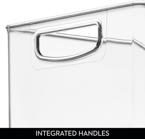 iDesign Stackable Storage Bin, Set of 4, Clear